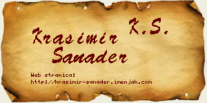 Krasimir Sanader vizit kartica